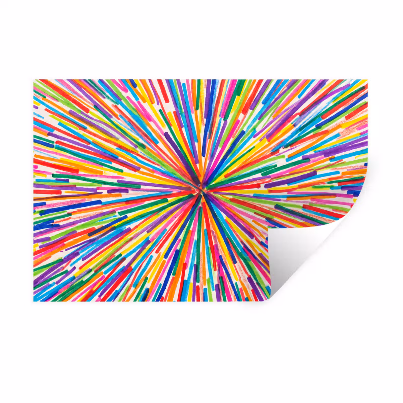 Muursticker - Lijnen - Kleurrijk - Abstract — 1