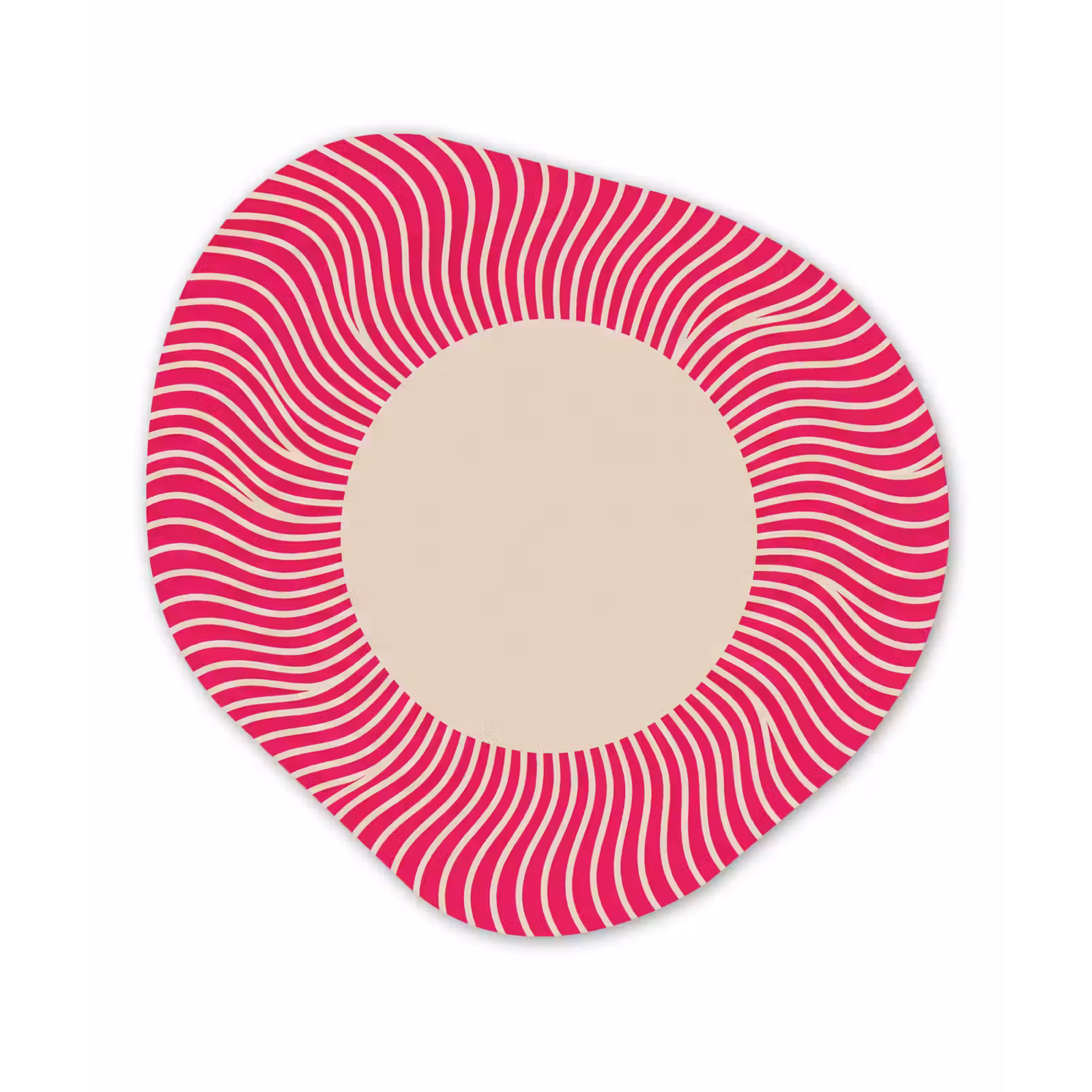 Organische schilderij - Aluminium - Abstract - Patroon - Roze — 1