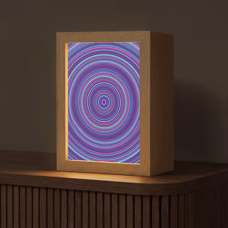 Gepersonaliseerde Lightbox - Abstract - Cirkels - Kleurrijk — 1