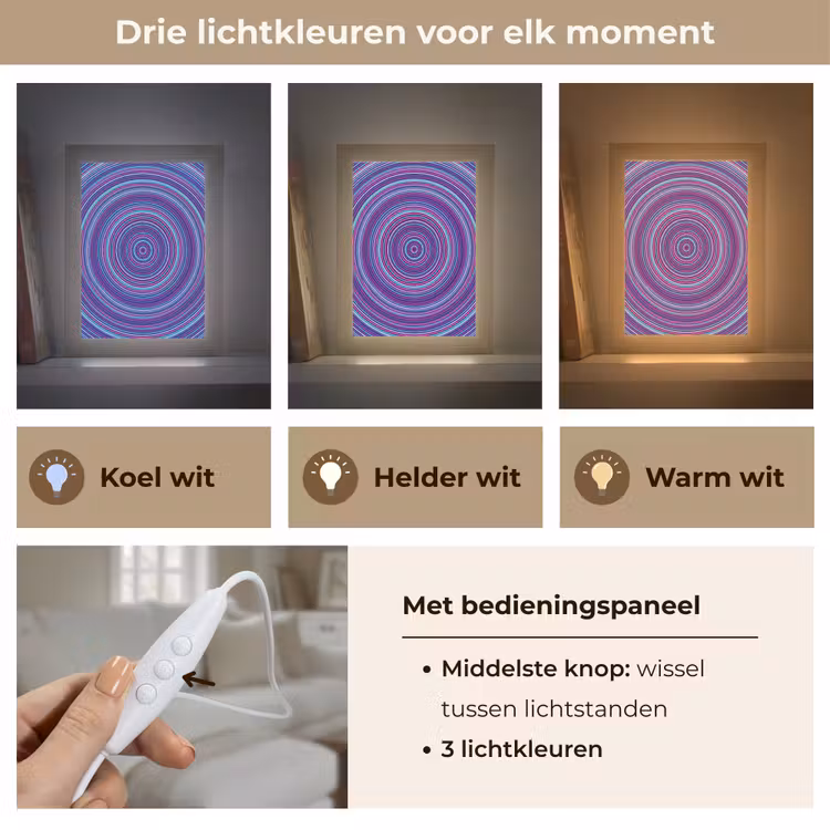 Gepersonaliseerde Lightbox - Abstract - Cirkels - Kleurrijk — 6