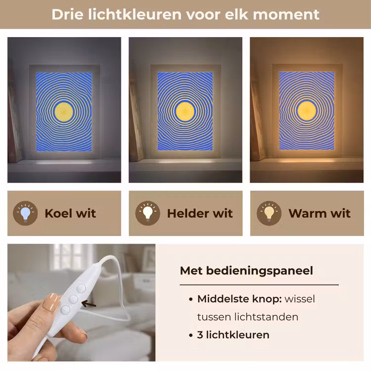 Gepersonaliseerde Lightbox - Abstract patroon - Blauw — 6