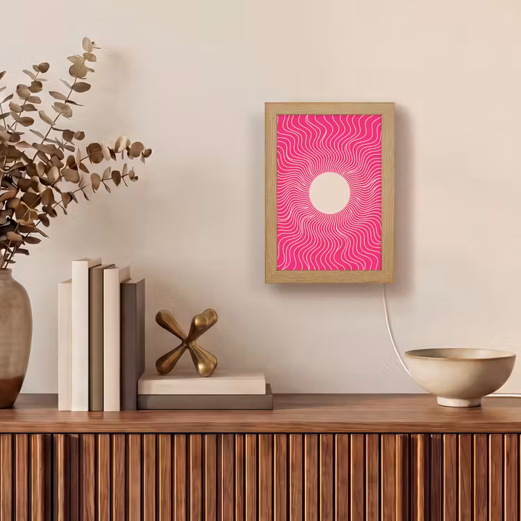 Gepersonaliseerde Lightbox - Abstract - Patroon - Roze — 4