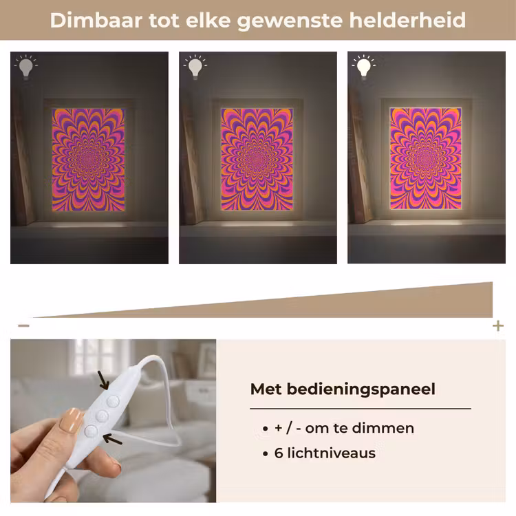 Gepersonaliseerde Lightbox - Patroon - Optisch - Kleurrijk — 8