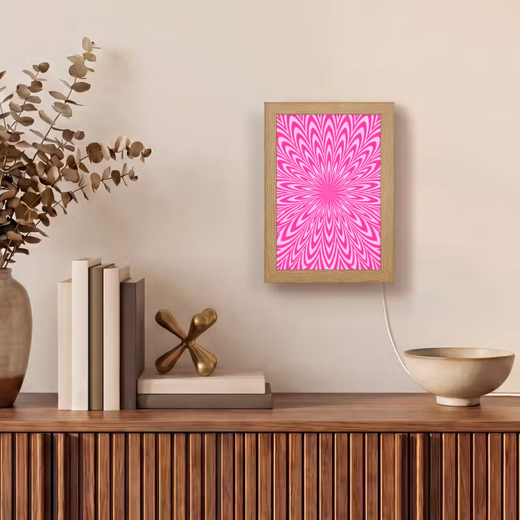 Gepersonaliseerde Lightbox - Patroon - Optisch - Roze — 4