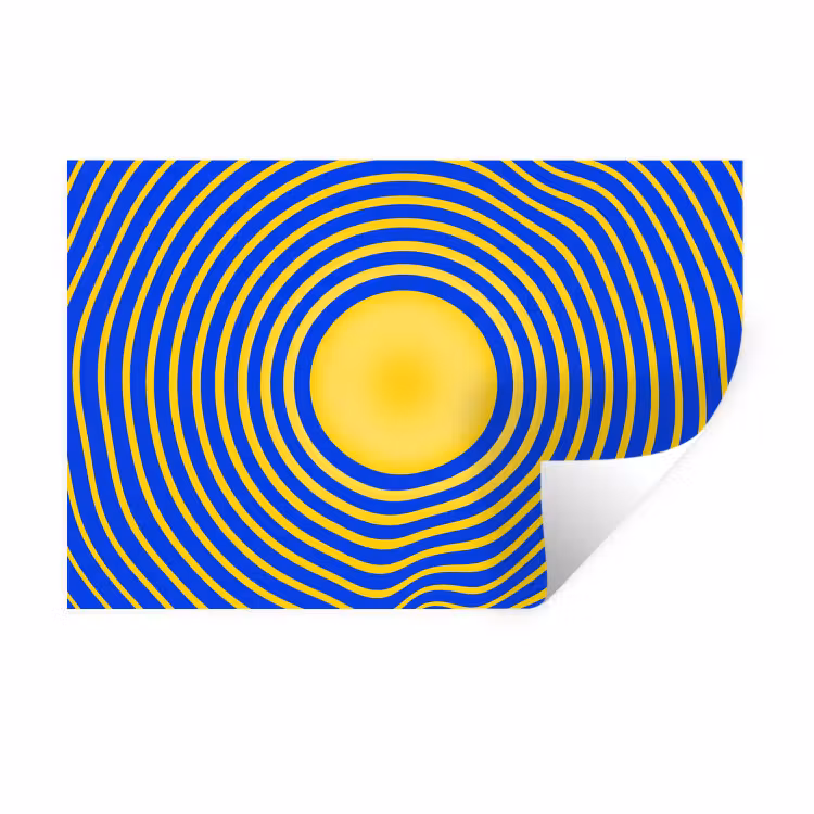 Muursticker - Abstract patroon - Blauw — 1