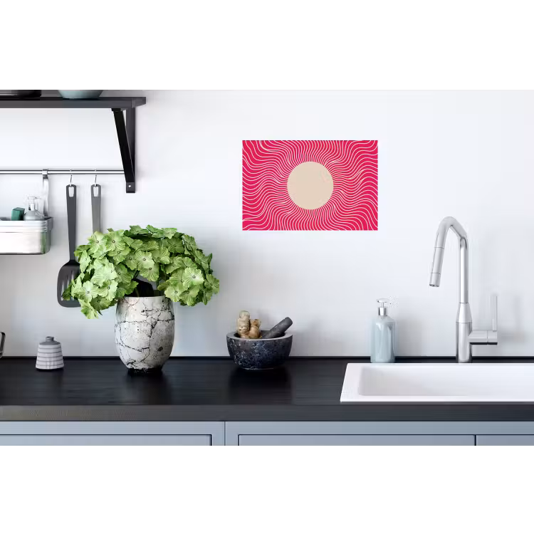 Muursticker - Abstract - Patroon - Roze — 2