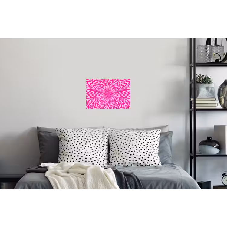 Muursticker - Patroon - Optisch - Roze — 5