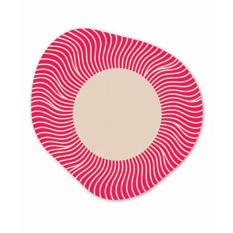 Organische schilderij - Aluminium - Abstract - Patroon - Roze — 1