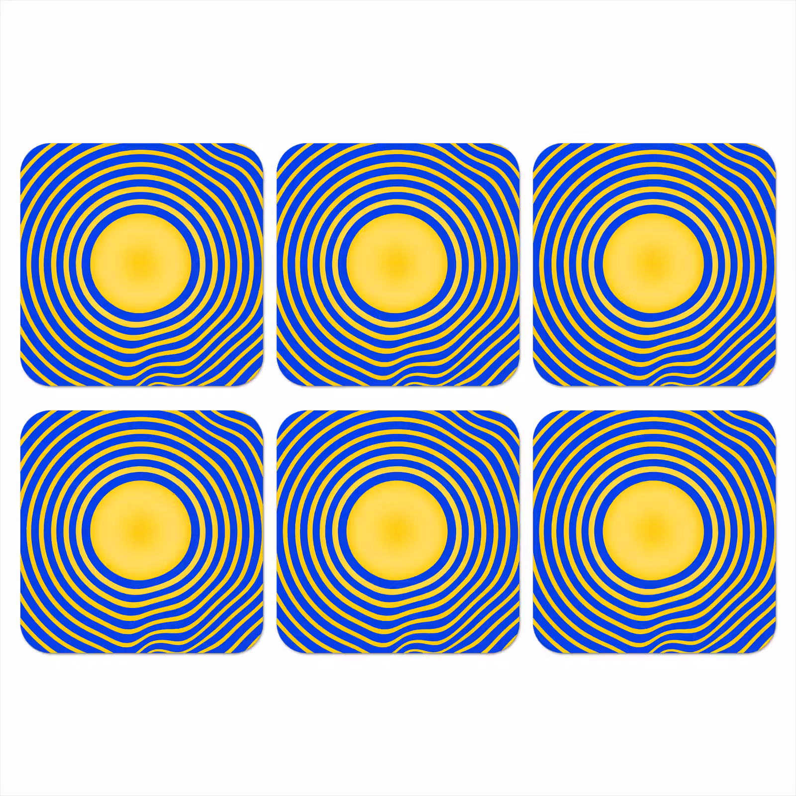 Onderzetter​ - Abstract patroon - Blauw — 1
