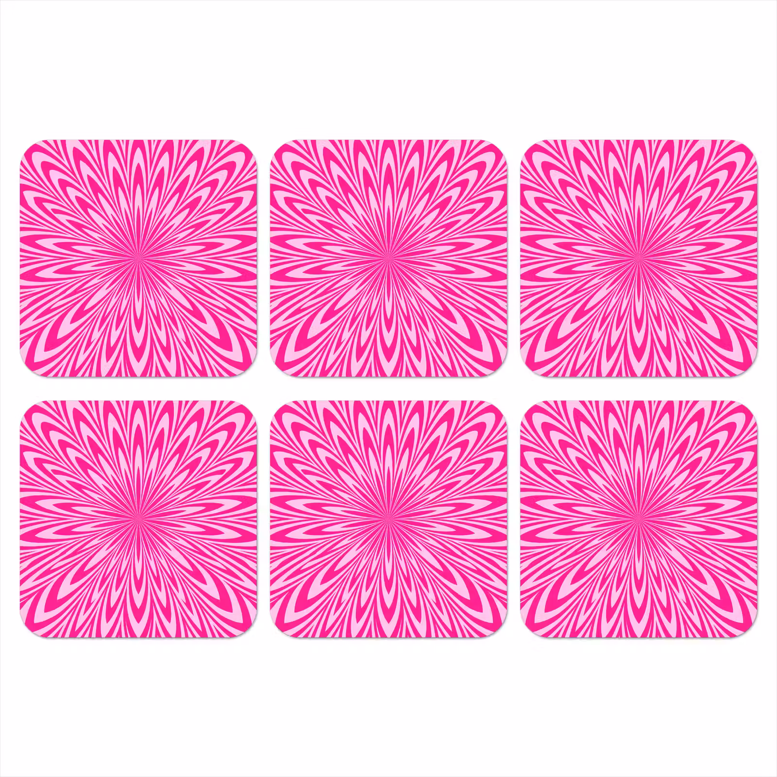 Onderzetter​ - Patroon - Optisch - Roze — 1