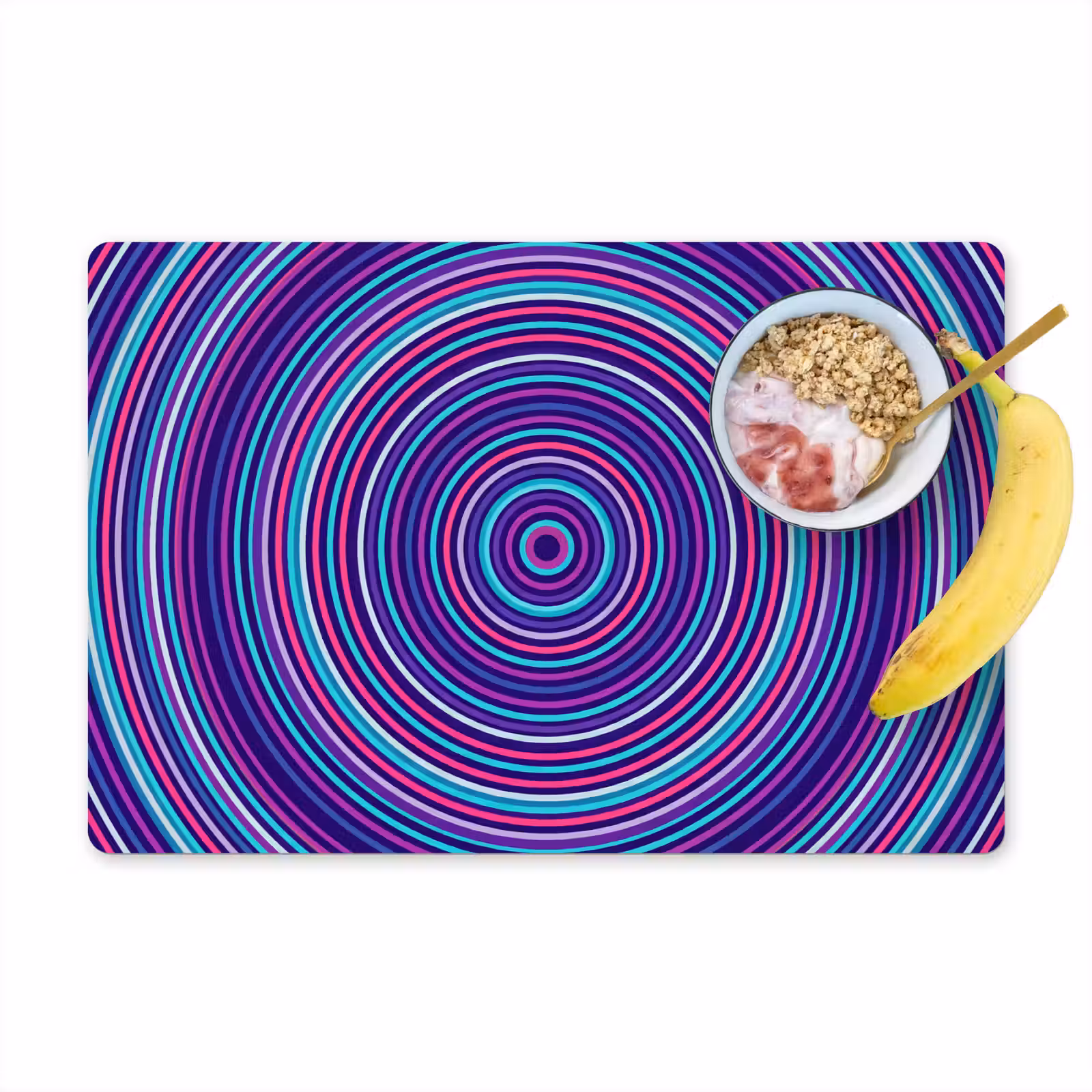 Placemat - 6 stuks - Abstract - Cirkels - Kleurrijk — 1