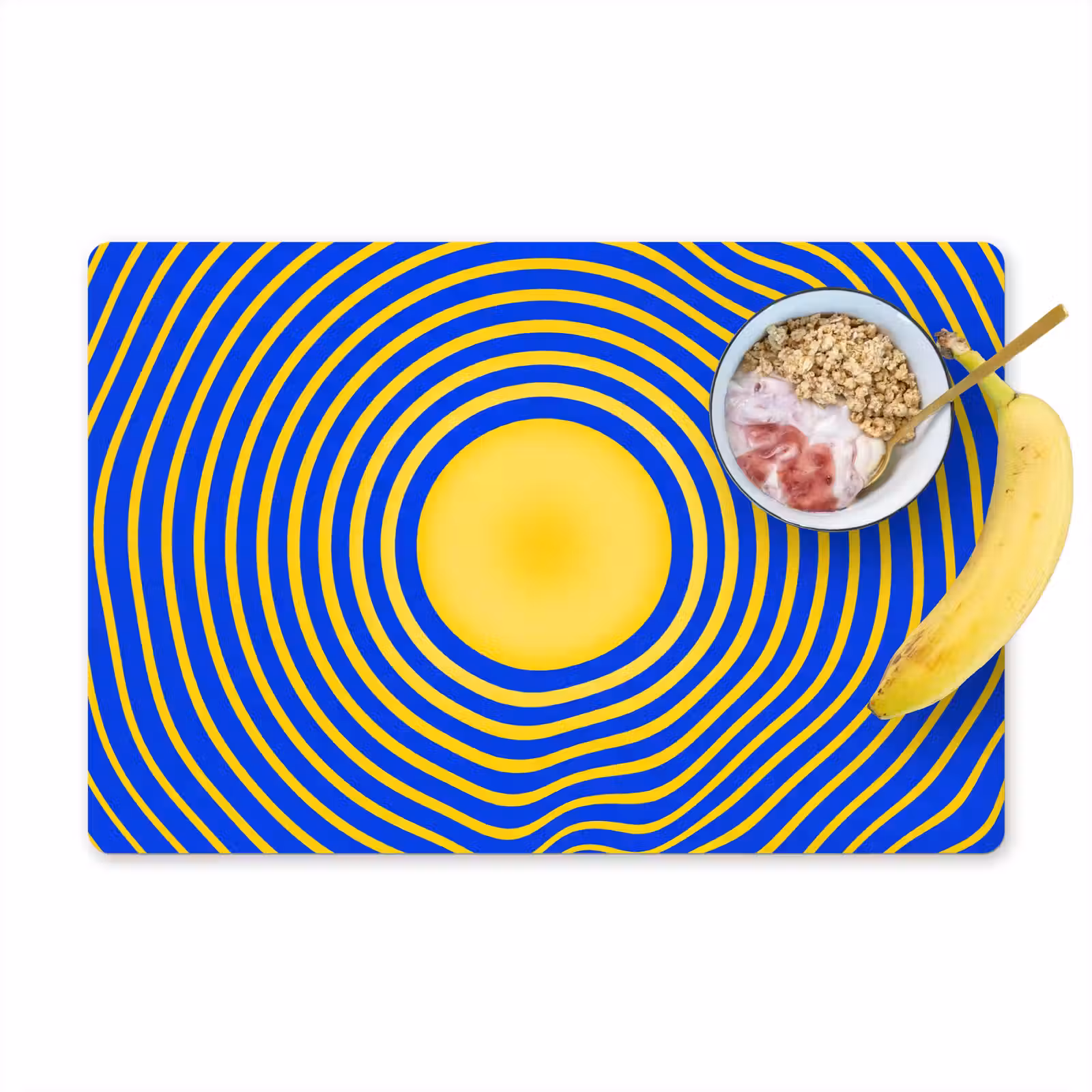 Placemat - 6 stuks - Abstract patroon - Blauw — 1