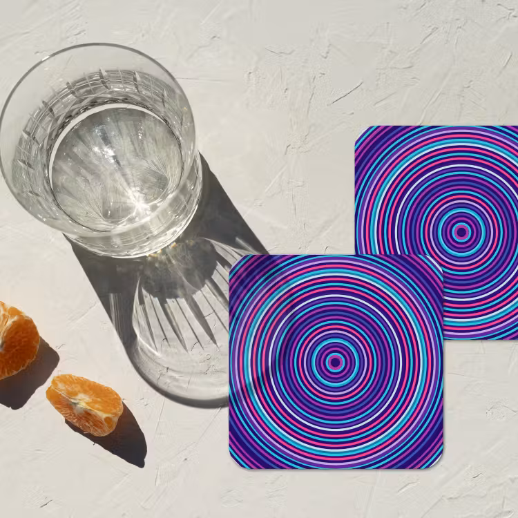 Onderzetter​ - Abstract - Cirkels - Kleurrijk — 2