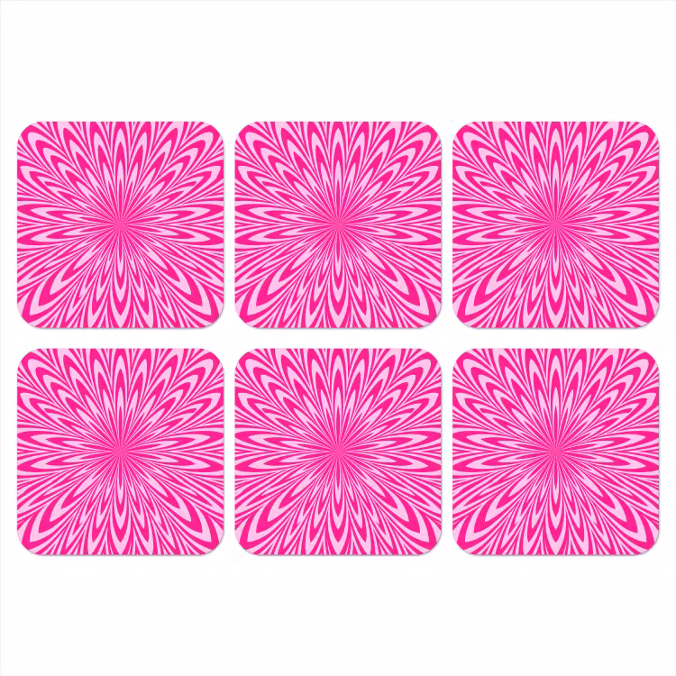 Onderzetter​ - Patroon - Optisch - Roze — 1