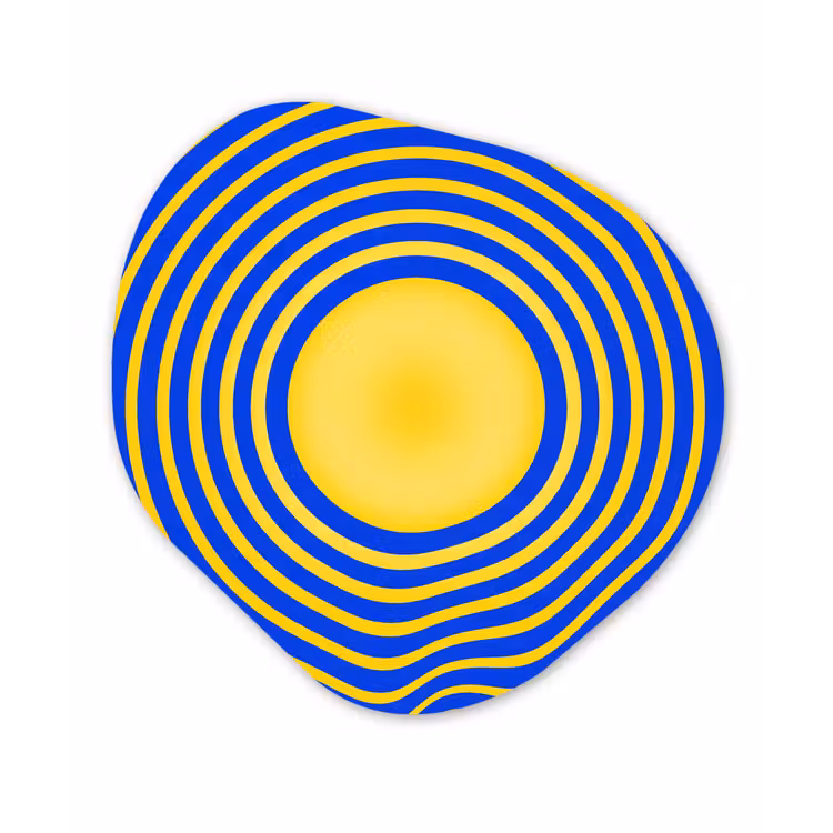 Organisch schilderij - Forex - Abstract patroon - Blauw — 1