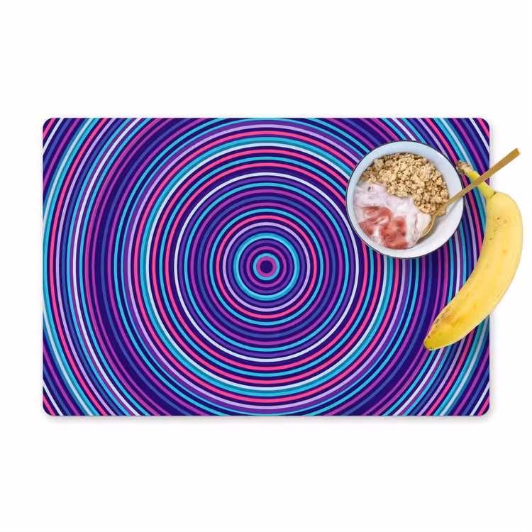 Placemat - 6 stuks - Abstract - Cirkels - Kleurrijk — 1
