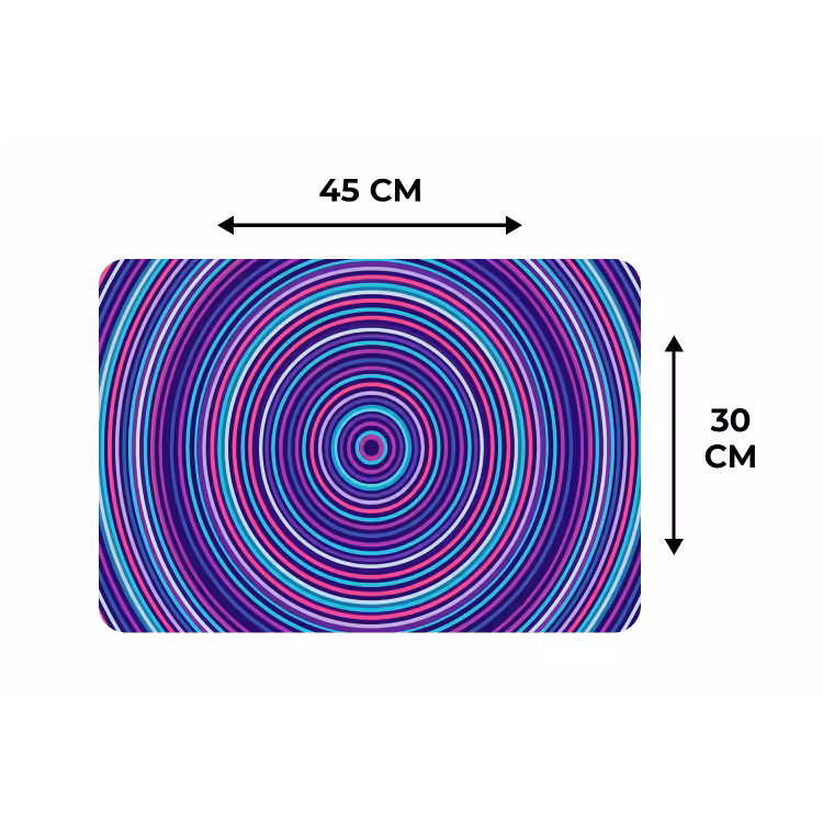 Placemat - 6 stuks - Abstract - Cirkels - Kleurrijk — 3