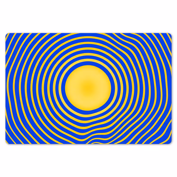 Placemat - 6 stuks - Abstract patroon - Blauw — 7
