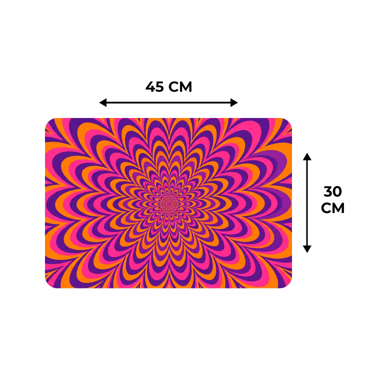 Placemat - 6 stuks - Patroon - Optisch - Kleurrijk — 3
