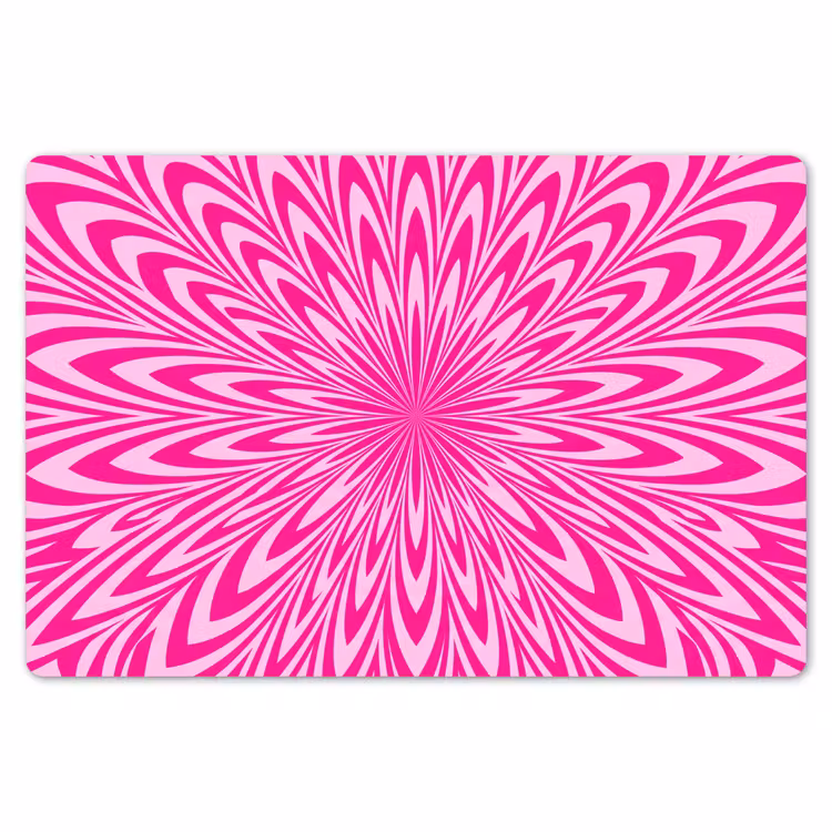 Placemat - 6 stuks - Patroon - Optisch - Roze — 7