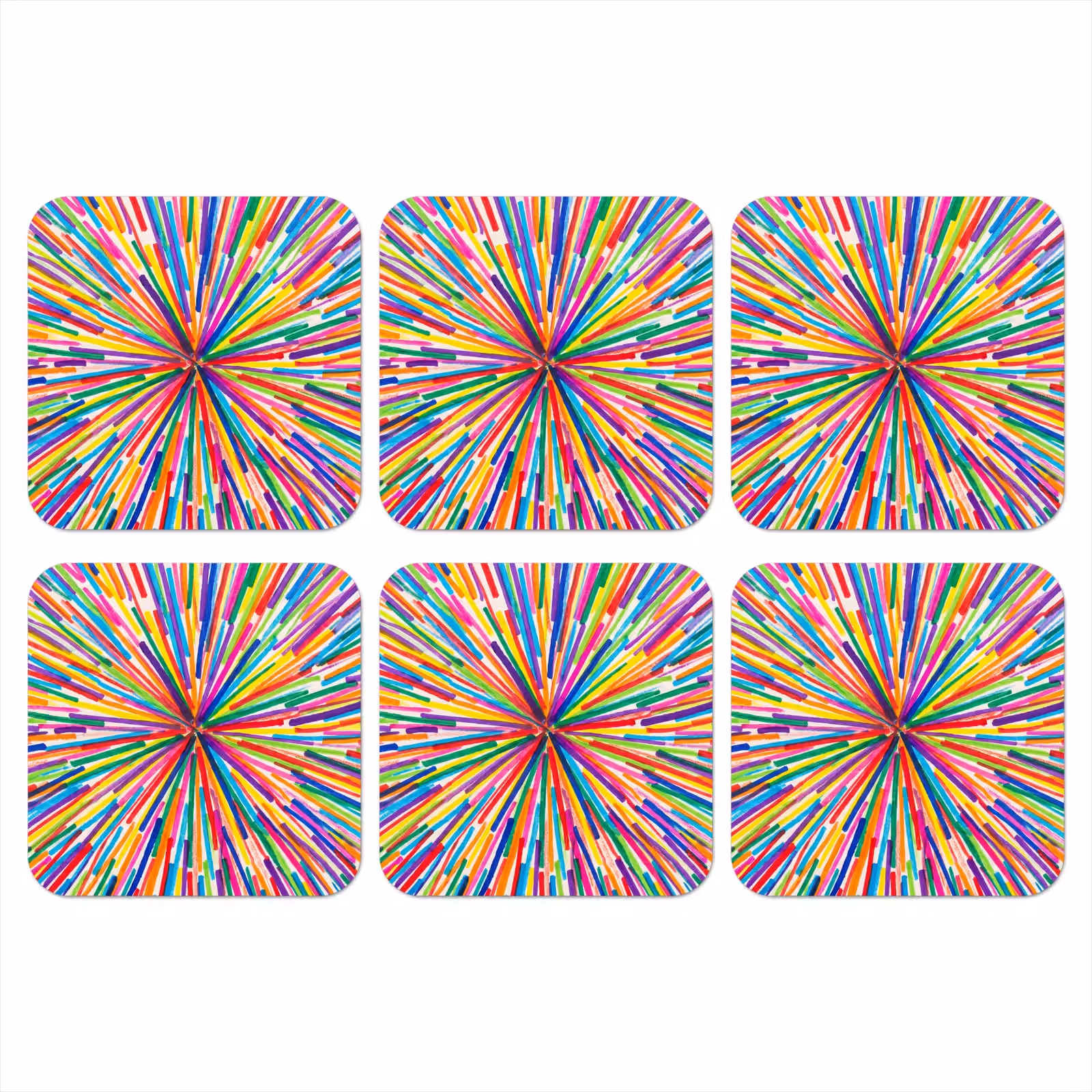 Onderzetter​ - Lijnen - Kleurrijk - Abstract — 1