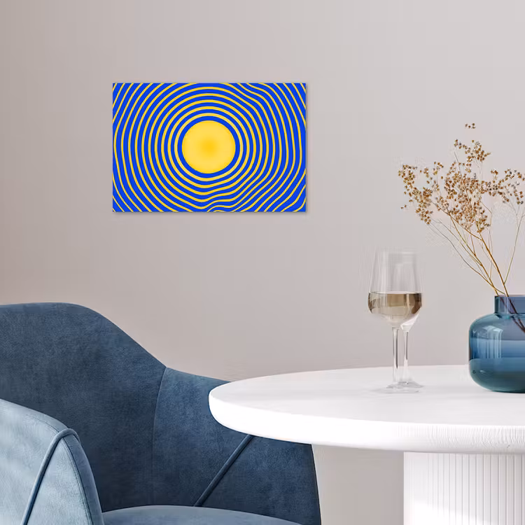 Poster - Abstract patroon - Blauw — 4
