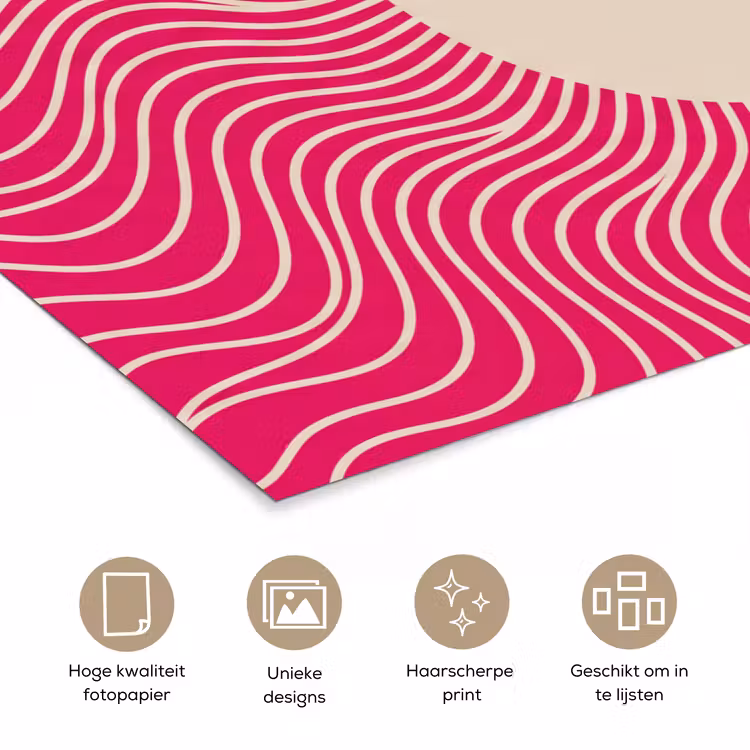 Poster - Abstract - Patroon - Roze — 5