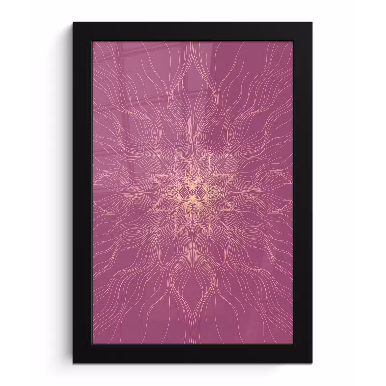 Poster met lijst - Lijnen - Patroon - Abstract — 1