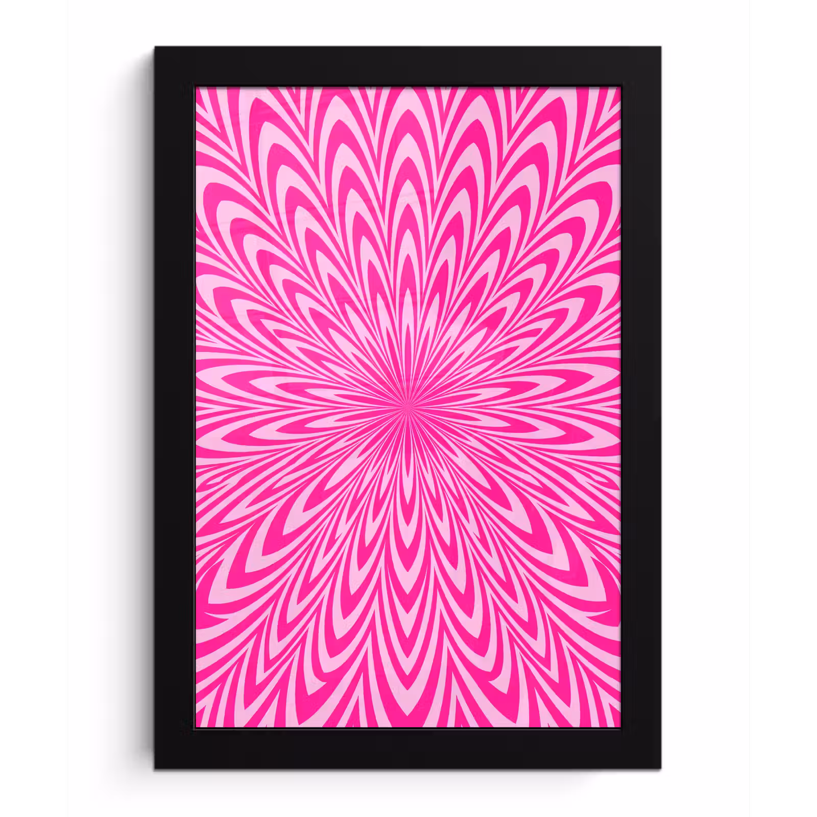 Poster met lijst - Patroon - Optisch - Roze — 1