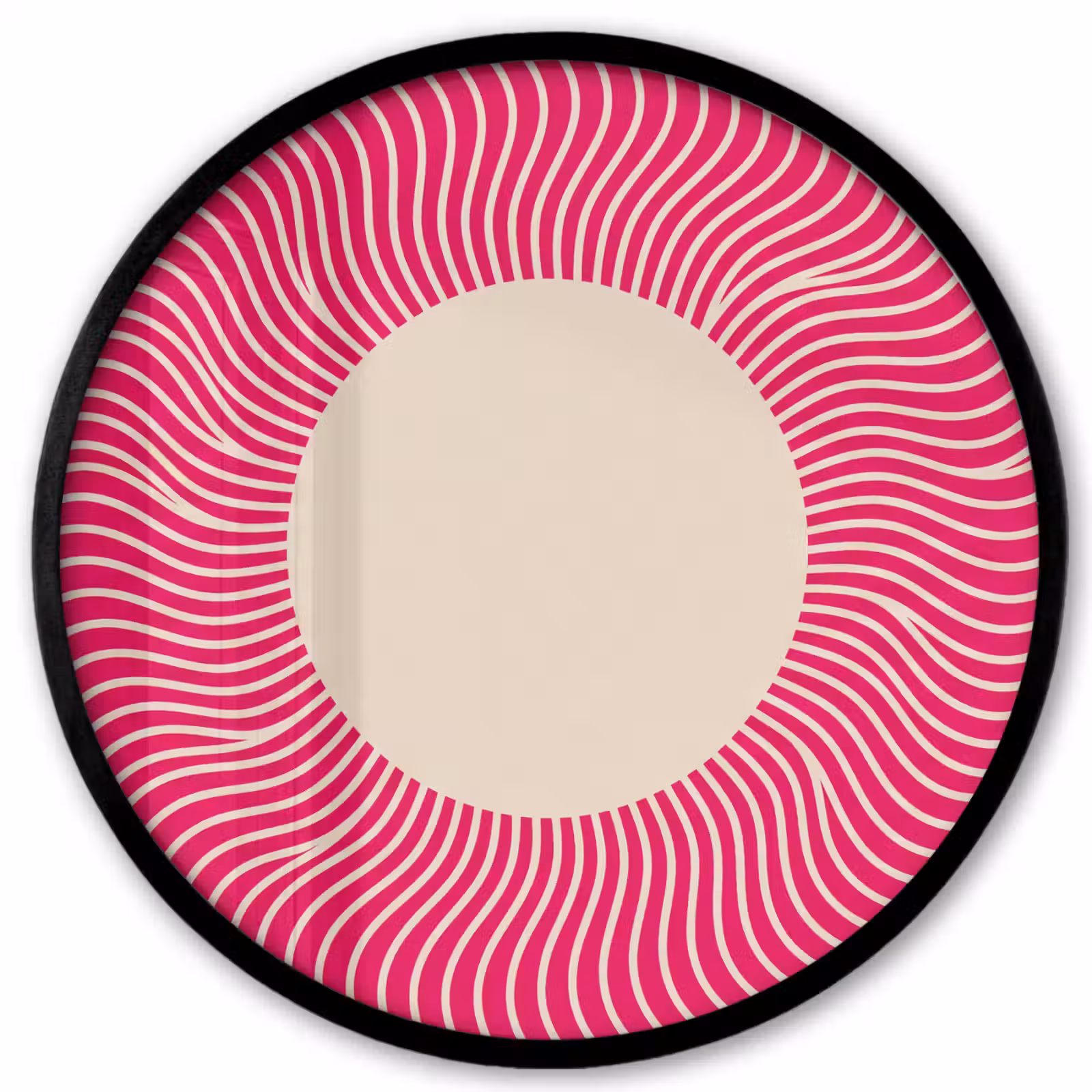 Ronde fotolijst - Abstract - Patroon - Roze — 1