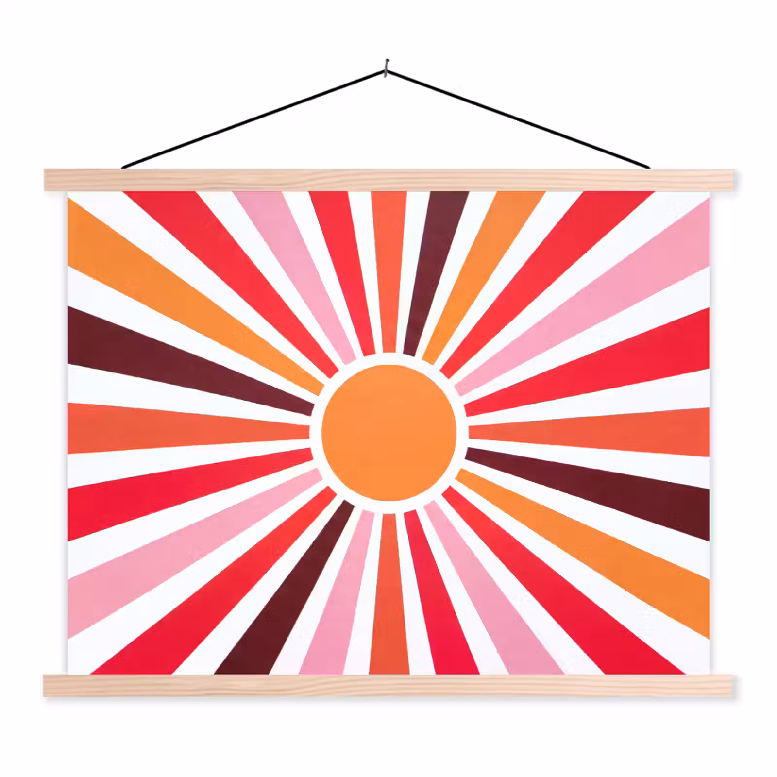 Schoolplaat - Zon - Stralen - Abstract - Kleurrijk — 1