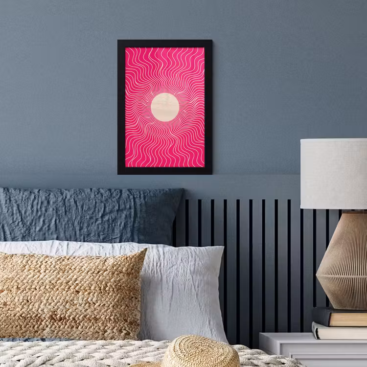 Poster met lijst - Abstract - Patroon - Roze — 3