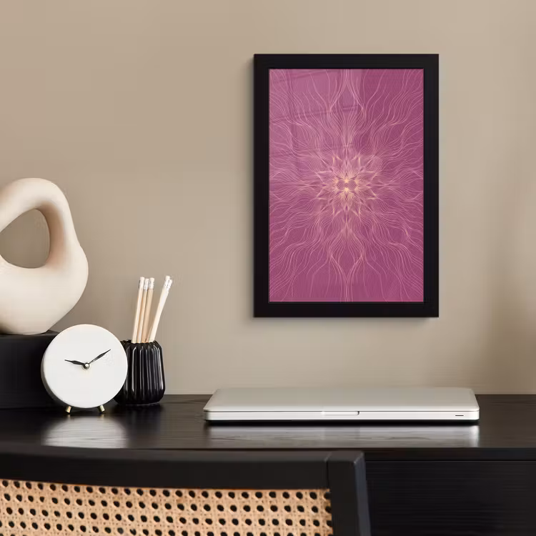 Poster met lijst - Lijnen - Patroon - Abstract — 2
