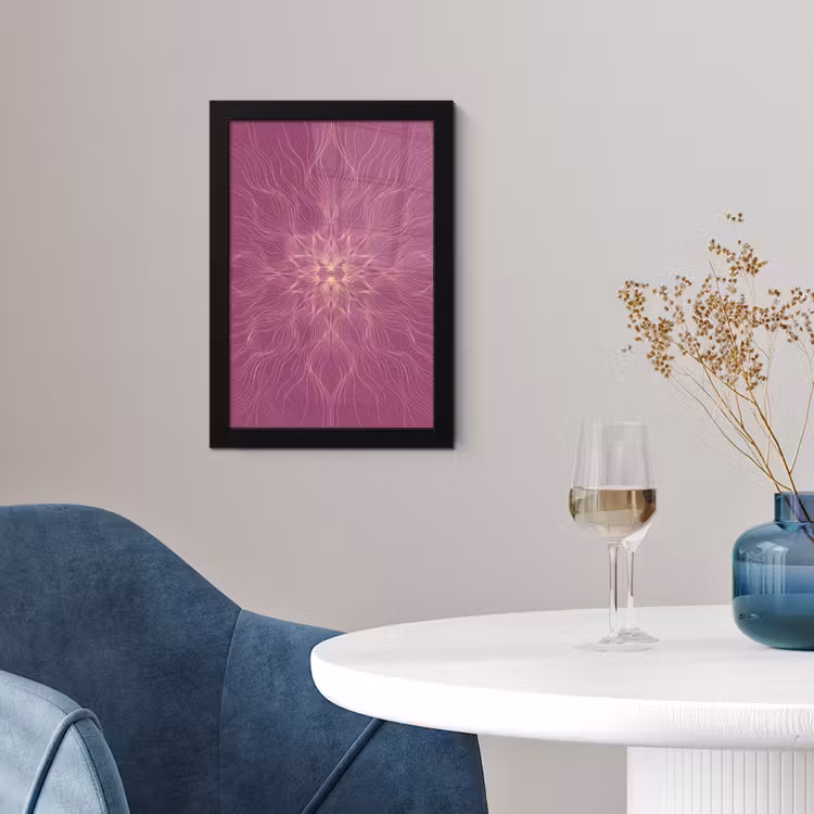 Poster met lijst - Lijnen - Patroon - Abstract — 4