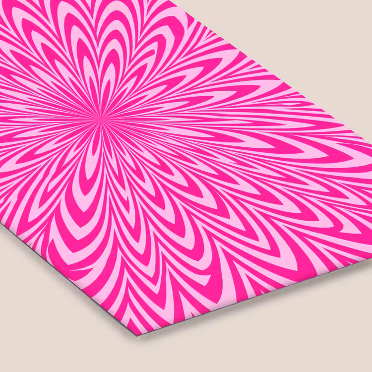 Poster met lijst - Patroon - Optisch - Roze — 7