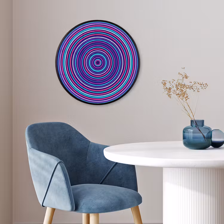 Ronde fotolijst - Abstract - Cirkels - Kleurrijk — 4