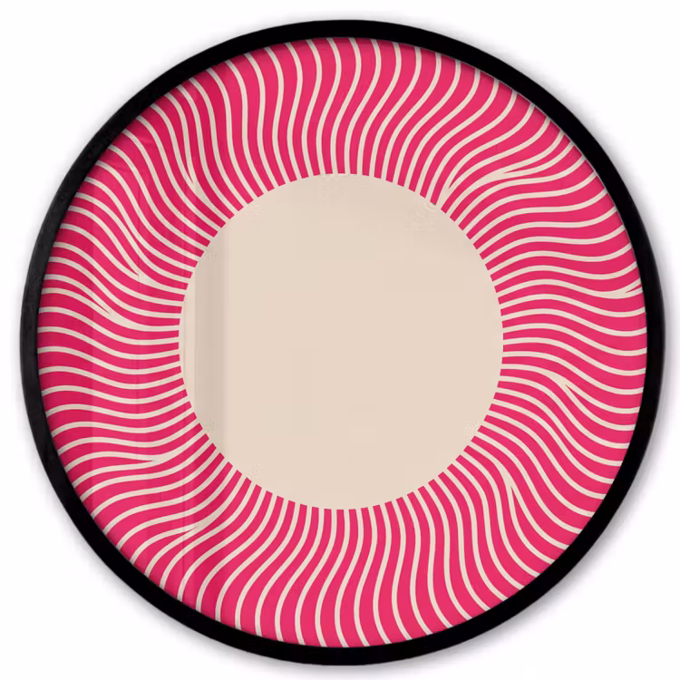 Ronde fotolijst - Abstract - Patroon - Roze — 1