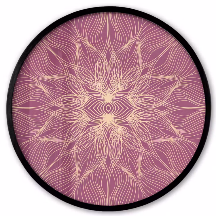 Ronde fotolijst - Lijnen - Patroon - Abstract — 1