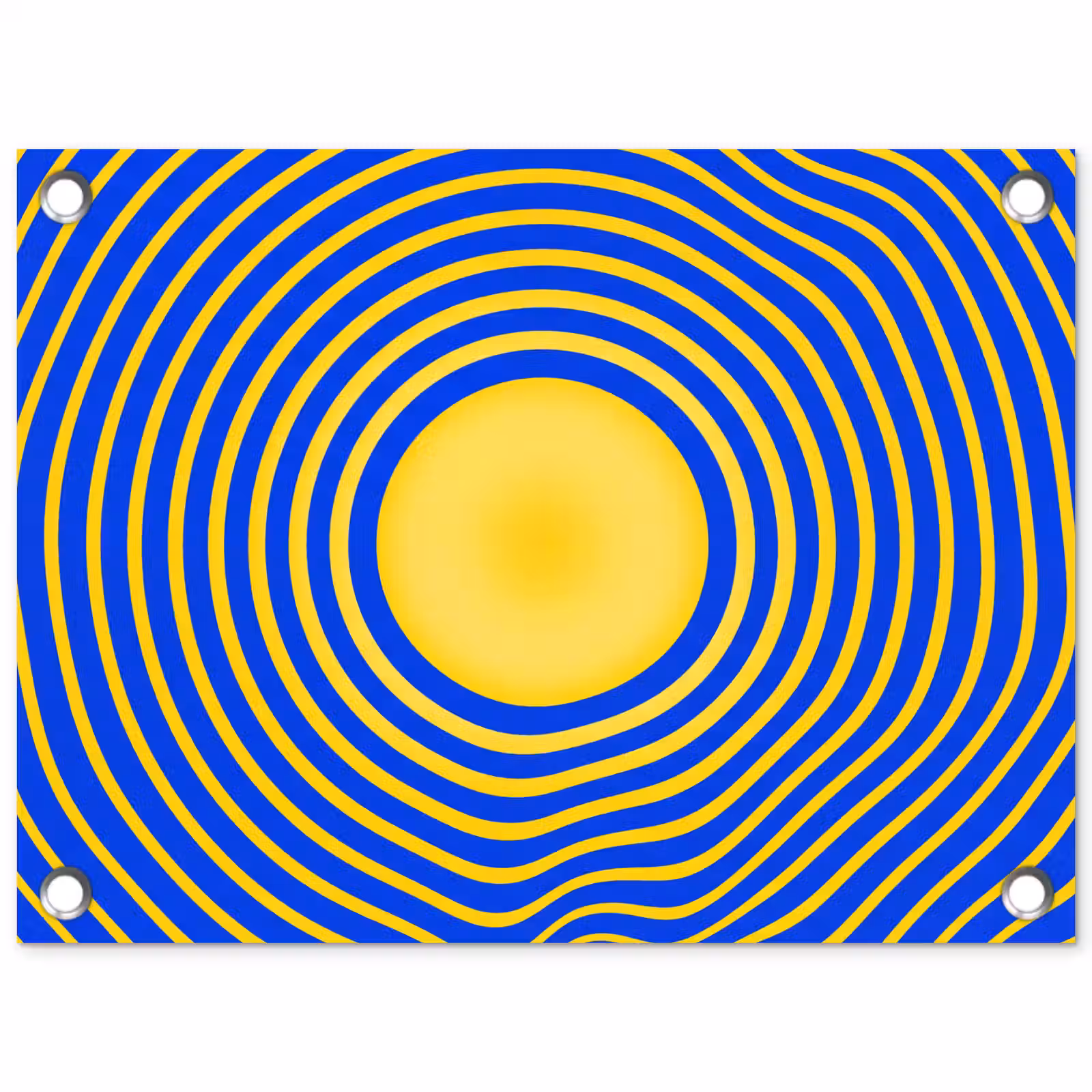 Tuinposter - Abstract patroon - Blauw — 1
