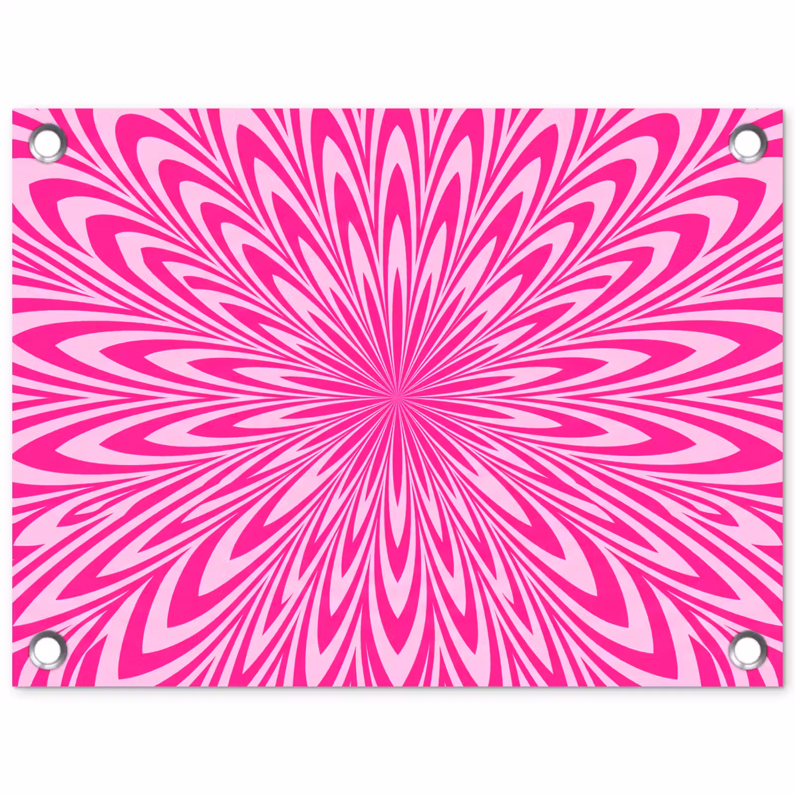 Tuinposter - Patroon - Optisch - Roze — 1