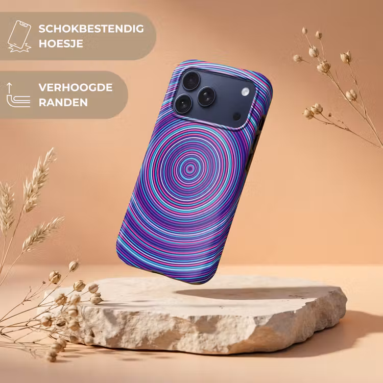 Telefoonhoesje Toughcase - Abstract - Cirkels - Kleurrijk — 5