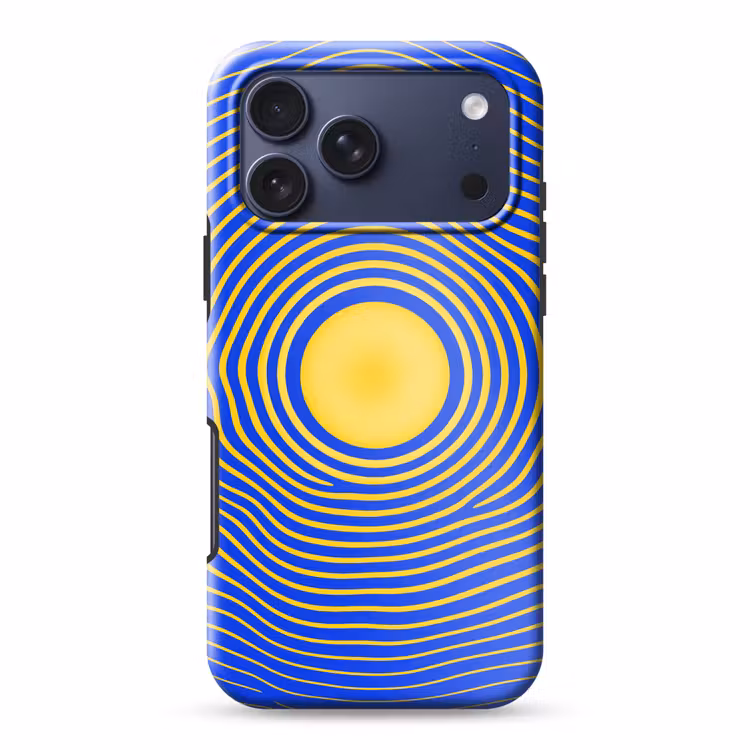 Telefoonhoesje Toughcase - Abstract patroon - Blauw — 1
