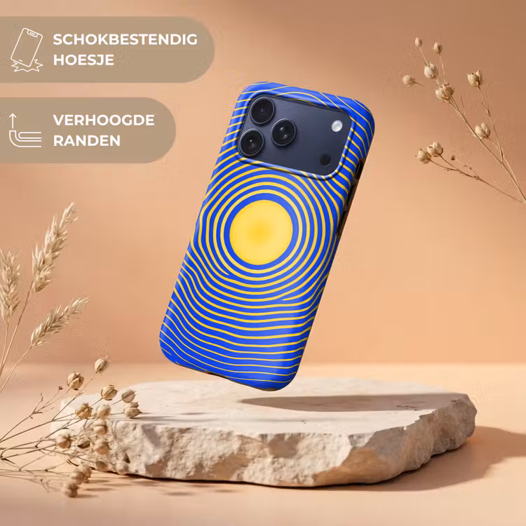 Telefoonhoesje Toughcase - Abstract patroon - Blauw — 5