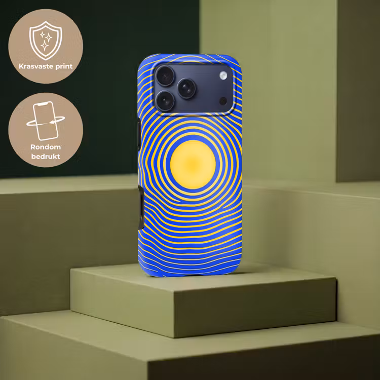 Telefoonhoesje Toughcase - Abstract patroon - Blauw — 7