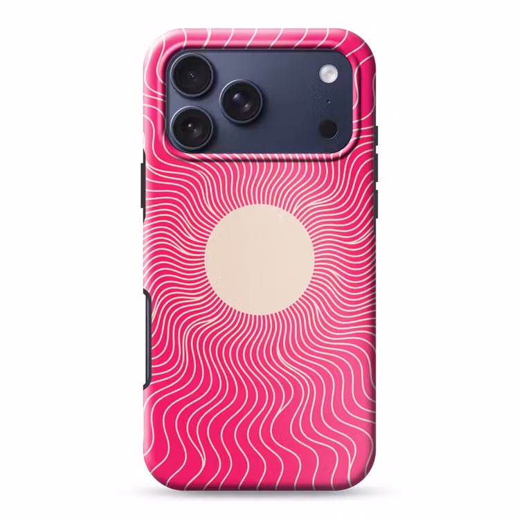 Telefoonhoesje Toughcase - Abstract - Patroon - Roze — 1