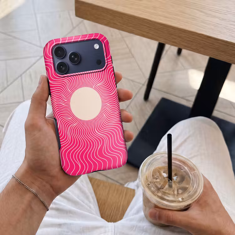 Telefoonhoesje Toughcase - Abstract - Patroon - Roze — 4
