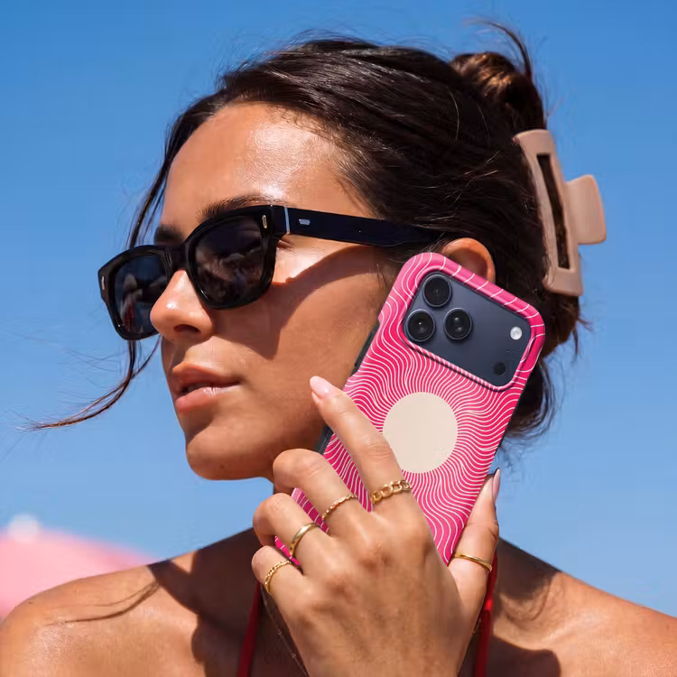 Telefoonhoesje Toughcase - Abstract - Patroon - Roze — 6
