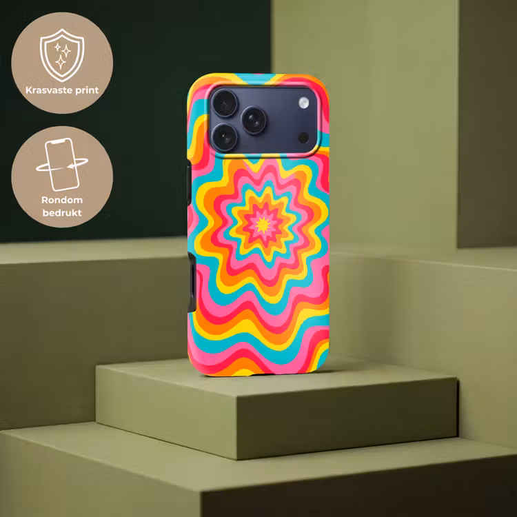Telefoonhoesje Toughcase - Patroon - Golvend - Kleurrijk — 7