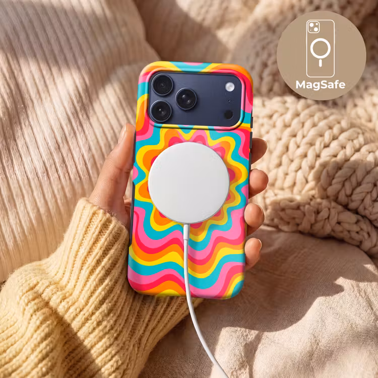 Telefoonhoesje Toughcase - Patroon - Golvend - Kleurrijk — 8
