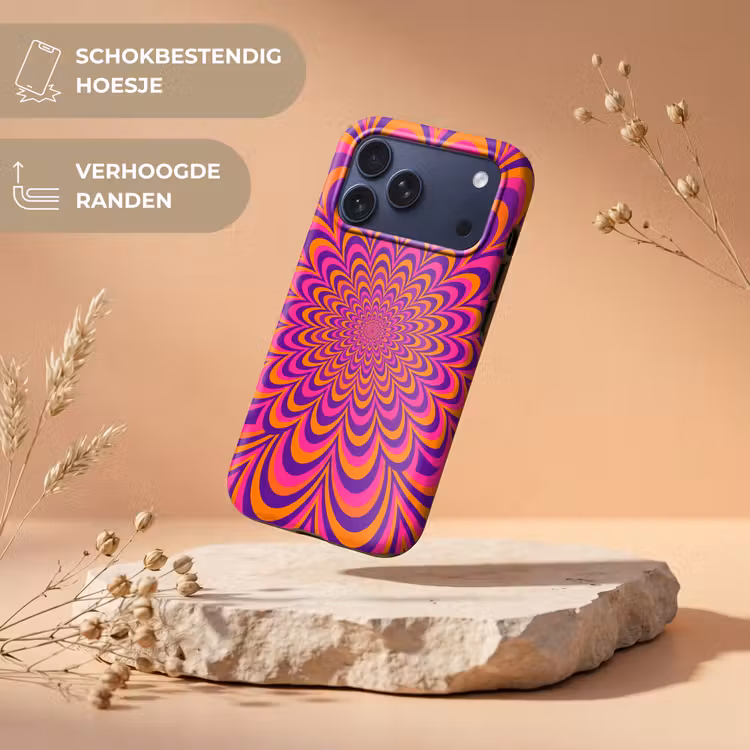 Telefoonhoesje Toughcase - Patroon - Optisch - Kleurrijk — 5